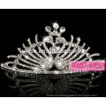 Venda quente cristal moda metal princesa acessórios para cabelo coroa